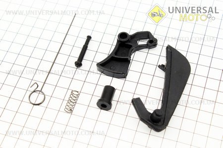 Курок газа - механизм, 5 деталей, комплект . ТАТА (Бензопилы GoodLuck / UM2051-V15)