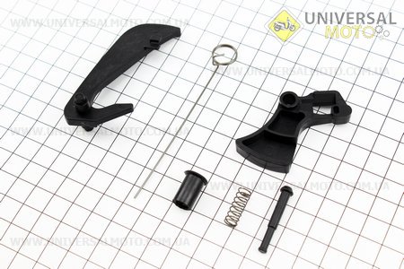 Курок газу - механізм, 6 деталей, комплект. Китай (Запчастини до бензопили GoodLuck / UM2051-V64)