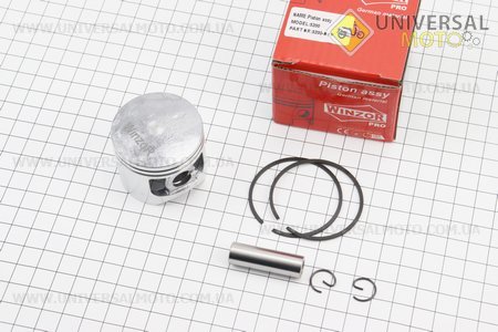 Поршневий комплект (поршень, кільця, палець) 5200 45мм (палець 11мм), PRO SERIA. WINZOR (Запчастини до бензопили GoodLuck / UM2056-V90)