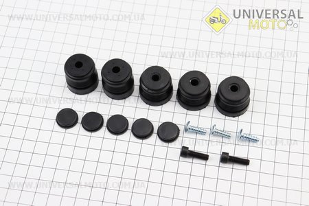 Амортизатор 4500/5200 комплект 5шт + заглушки + болти. WINZOR (Запчастини до бензопили GoodLuck / UM2057-V09)