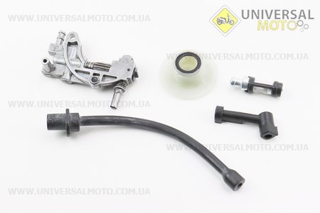 Насос масляний + привід + шланги-2шт + фільтр комплект 4500/5200/5800. Китай (Запчастини до бензопили GoodLuck / UM2057-V75)