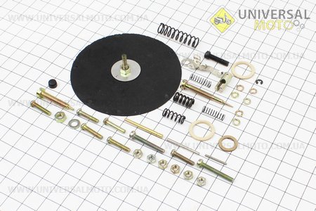 Ремонтний комплект карбюратора КМП 100-АР (В-45) ДРУЖБА, 41 деталь. Китай (Запчастини до радянських бензопил / UM2070-V04)