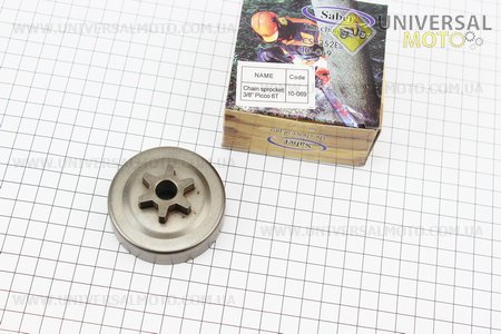 Тарелка сцепления "звезда" 3/8-6 ECHO CS-352ES. SABER (Бензопила Oleo Mac / UM2110-V04)