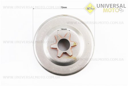 Тарілка зчеплення "зірка" 3/8-6 MCCULLOCH + підшипник, "PRO SERIA". WINZOR (Запчастини для бензопили STIHL / UM2110-V11)