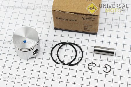 Поршень, кільця, палець комплект 35мм (палець 10мм) Stihl FS-120. SABER (Запчастини для триммера / UM2130-V05)