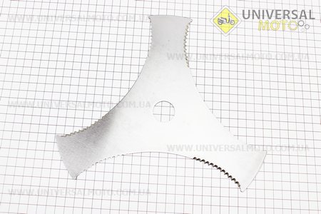 Ніж ріжучий 3Тx255мм нержавейка. Китай (Запчастини для триммера / UM2131-V00)