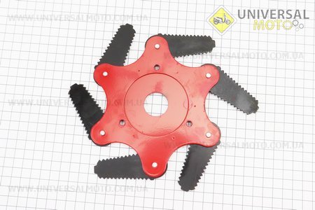 Ніж сегментний 6Т з зубами. Китай (Запчастини для триммера / UM2131-V11)