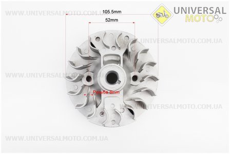 Ротор магнето 139F - 4T + котушка запалювання комплект. Китай (Запчастини для триммера / UM2131-V48)