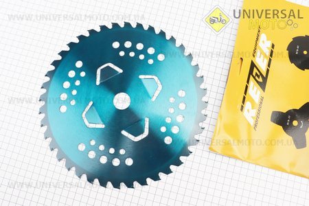 Ніж ріжучий 40Тх255мм побідитові зуби "пелюстка". REZER (Запчастини для триммера / UM2131-V57)