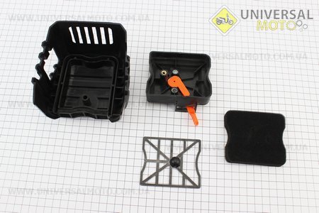 Фільтр повітряний в зборі, квадратний елемент для коси 6700. Китай (Запчастини для триммера / UM2131-V61)