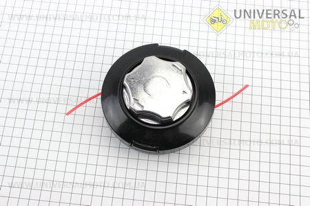 Шпуля (бабина, котушка), САМОНАМОТУЮЧА, металевий ніс "Гексагон". Китай (Запчастини для триммера / UM2131-V66)