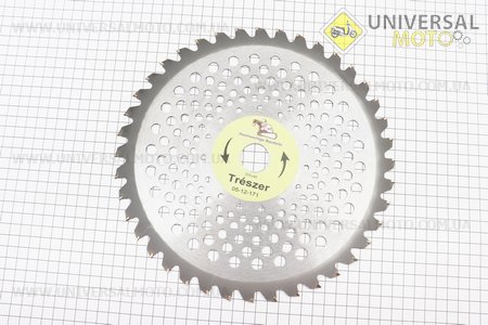 Ніж ріжучий 40Тх255мм побідитові зуби. TRESZER (Запчастини для триммера / UM2131-V79)