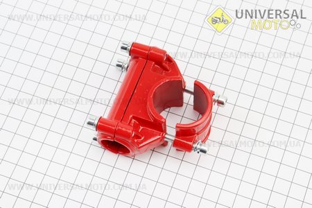 Кріплення ручок до труби D = 28мм комплект, червоне. Китай (Запчастини для триммера / UM2132-V12)