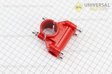 Кріплення ручок до труби D = 28мм комплект, червоне. Китай (Запчастини для триммера / UM2132-V12)