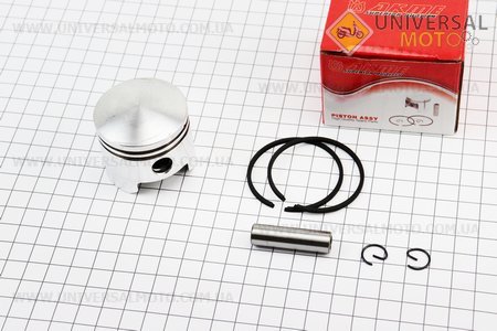 Поршень, кільця, палець комплект 44мм (палець 10мм). AKME (Запчастини для триммера / UM2132-V46)