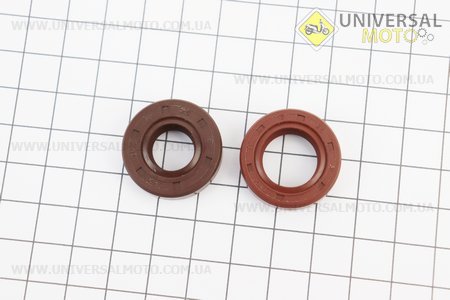 Сальники (12x25x7+15x25x7) комплект 2 штуки 139F - 4Т. Китай (Запчастини для триммера / UM2132-V88)