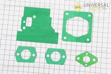 Прокладки двигуна, комплект 5 деталей Stihl FS-85, (на блістері). Китай (Запчастини для триммера / UM2133-V29)
