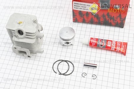 Циліндро поршневий комплект (ЦПГ) 32мм (палець 8мм) +герметик. WINZOR (Запчастини для триммера / UM2133-V47)