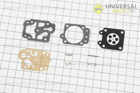 Ремонтний комплект карбюратору 1E40F-1E44F, 8 деталей. WINZOR (Запчастини для триммера / UM2133-V63)