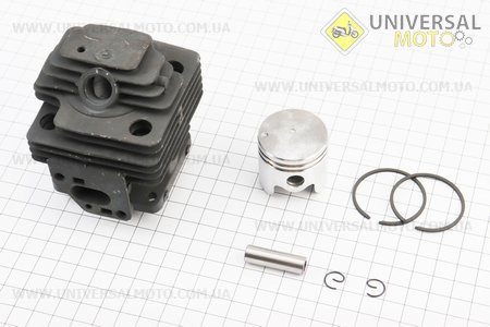Циліндро поршневий комплект (ЦПГ) 36мм (палець 9мм) "чорний". Китай (Запчастини для триммера / UM2134-V40)