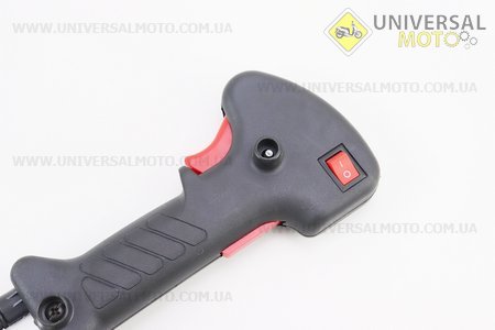УЦІНКА Ручка газу + трос (курок "широкий", з трубою, цільна) (не працює боковий фіксатор курка). Китай (Запчастини для триммера / UM2134-V41)