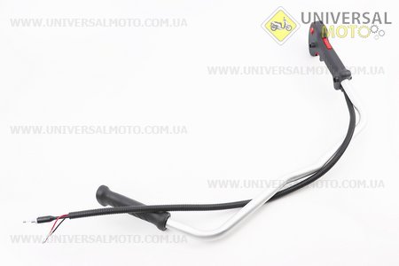 УЦІНКА Ручка газу + трос (курок "широкий", з трубою, цільна) (не працює боковий фіксатор курка). Китай (Запчастини для триммера / UM2134-V41)