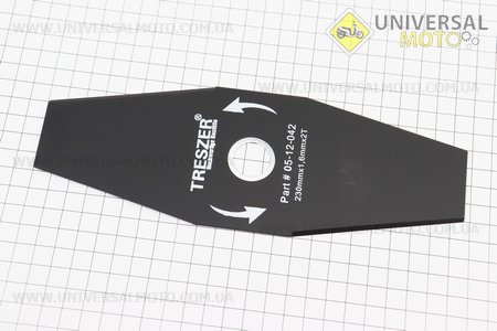 Ніж 2Тx230мм, "трапеція". TRESZER (Запчастини для триммера / UM2134-V43)