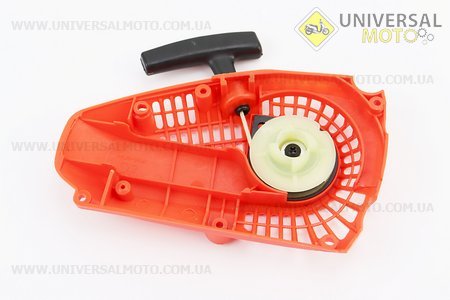 Стартер в зборі 4отв. 66,5х66,5мм "Плавний пуск - 4зацепа", Øзацепа=37мм Тип №1, зелений. Китай (Запчастини для триммера / UM2134-V77)