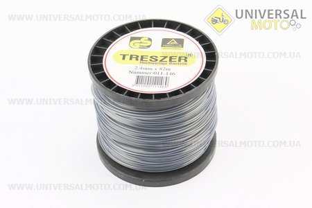 Косильна струна d = 2,4мм, 82м "квадрат", армована. TRESZER (Запчастини для триммера / UM2134-V80)