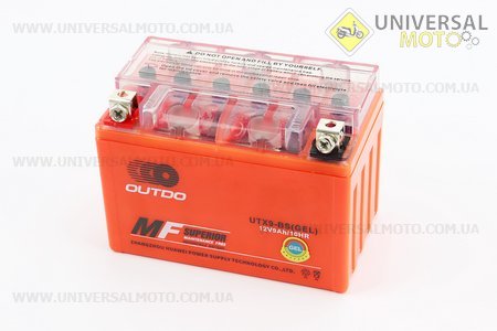 Акумулятор 9Ah UTX9-BS гелевий (L150 * W87 * H107 мм). OUTDO (Акумулятор / UM3010-V20)