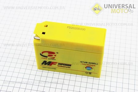 Аккумулятор "таблетка-Yamaha/suzuki" GT4B-5, 113/40/87мм, 2018 (завод OUTDO)