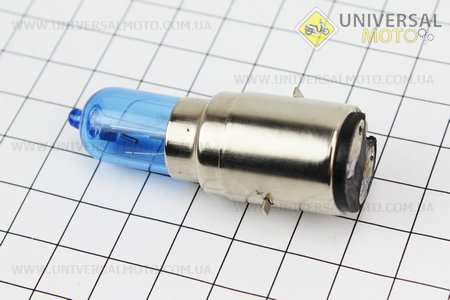 Лампа фари H6 BA20D 12V 35 / 35W синя. Китай (Різне / UM3010-V71)