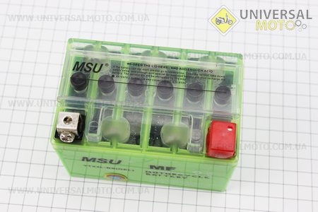 Аккумулятор 4Аh (гелевый, зеленый) 113/70/85мм с ИНДИКАТОРОМ, 2016