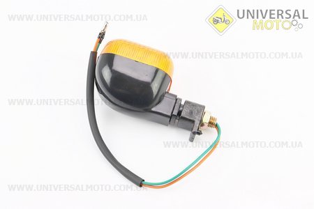 Поворот "квадрат" коротка ніжка, помаранчеве скло. Китай (Різне / UM3011-V01)