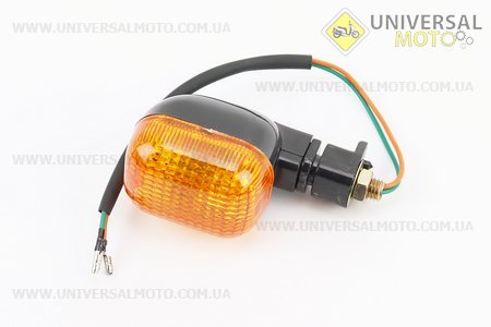 Поворот "квадрат" коротка ніжка, помаранчеве скло. Китай (Різне / UM3011-V01)