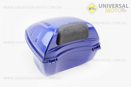 Кофр средний 360*330*270мм  СИНИЙ + ШЛЕМ без подбородка