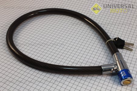 Трос противоугонный под ключ  L=1м ?18мм