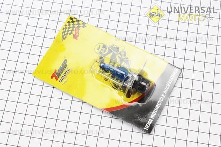 Лампа фары 12V 35/35Wt (P15D-25-1)  синяя "свеча"