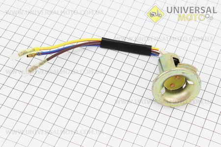 Патрон лампи фари цоколь BA20D метал 2 "вуса". Китай (Різне / UM3012-V00)