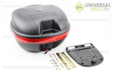 Кофр МАТовый черный "большой" отстегивающийся 455*385*280мм