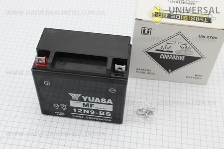 Аккумулятор 9Аh (кислотный) 12N9-BS МОТО 138/78/128мм МОТО, 2015