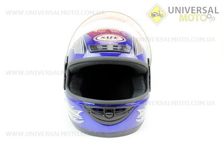 Кофр "мерседес" с стоп-сигналом Синий + ШЛЕМ 420*350*360мм