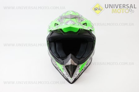 Шлем кроссовый HF-116 M- NEON GREEN
