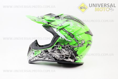 Шлем кроссовый HF-116 L- NEON GREEN