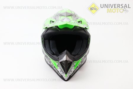 Шлем кроссовый HF-116 L- NEON GREEN