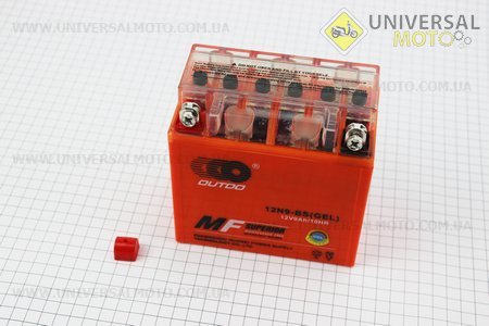 Аккумулятор 9Аh МОТО 12N9-BS (гелевый, оранж) 138/78/133мм, 2016