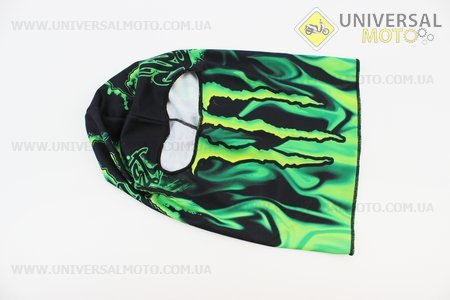 Підшоломник літній (балаклава) "Monster" ЧОРНИЙ з малюнком, AC022. Китай (Мотоекіпировка / UM3013-V43)