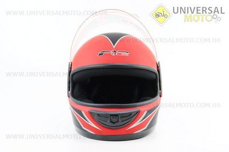 Шолом інтеграл, закритий 825-2 S, ЧЕРВОНИЙ матовий з чорним малюнком. F-2 (Шоломи / UM3013-V69)
