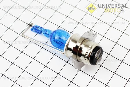 Лампа фары P15D-25-3 12V 35/35W синяя SUPER. Китай (Аксессуары / UM3014-V05)