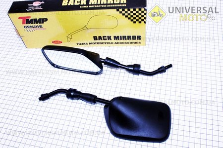 Зеркала к-кт КВАДРАТ- черные , м8